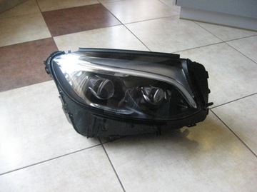 Left - right headlight - full led - mercedes glc w253, фото