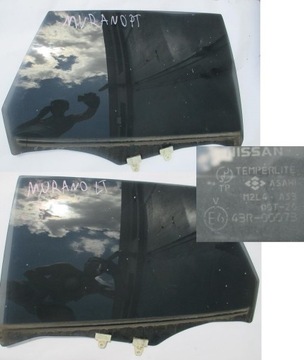 Nissan murano glass left rear right back в door, фото