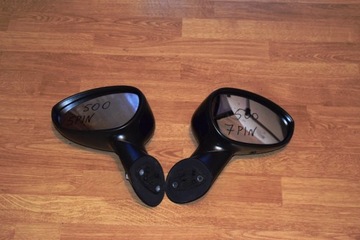 Mirror left 5 contacts right 7 contacts fiat 500 abarth 2013, фото
