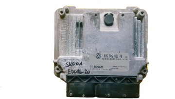 Ecu skoda 03g906021pq 0281014710 included, фото