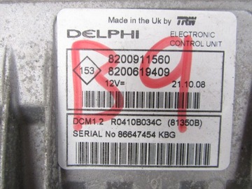 Computer 1.5 dci 8200911560 nissan note 2010, фото
