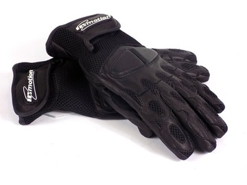 Motorcycle gloves black leather grid xl, фото