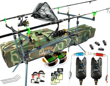 Pro set karp jaxon 2x wedge 2x reel z35, фото