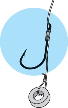 Hooks method feeder with the leader hy - mff06, фото