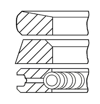 Kolbenschmidt 800074810000 set rings piston, фото