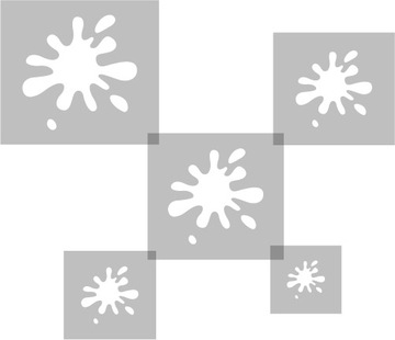 Template for painting reusable 5 pcs - stain 1, фото