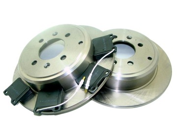 Тормозные диски x2+ колодки зад peugeot 406 1995-2004 290x10, фото