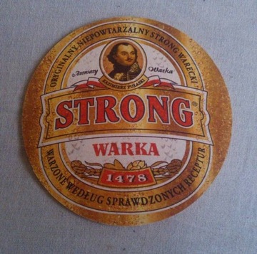 Пивна підставка-WARKA STRONG