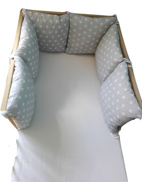 Защита модульный для кроватки 60/ 120cm подушечки блок 35x35 1 штука узоры, фото