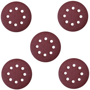 Paper abrasive washer velcro 180mm 5pcs p240 dedra, фото