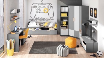 Furniture set lenart 6 electrical. gray, фото