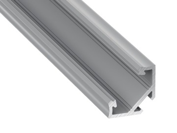 Profile aluminum angular type c anodized to led strip 1m, фото
