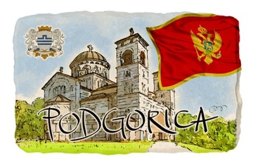 Магнит холодильник камень черногория podgorica 417, фото