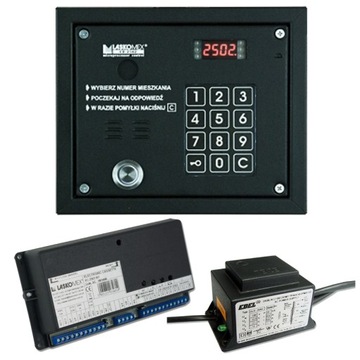 2 x laskomex cp-2503tp black panel audio з reader keys "dallas", фото