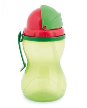 Бидон с соломинкой силиконовая canpol babies 370ml, фото