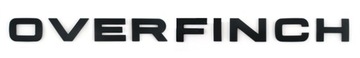 Emblem range land rover overfinch black matte, фото