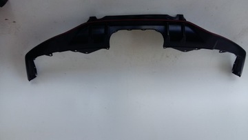 Overlay rear bumper honda civic x type r diffuser, фото