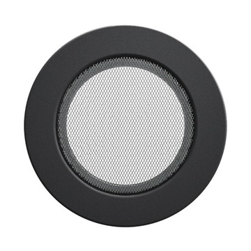 Lattice fireplace ventilation round 125 graphite, фото