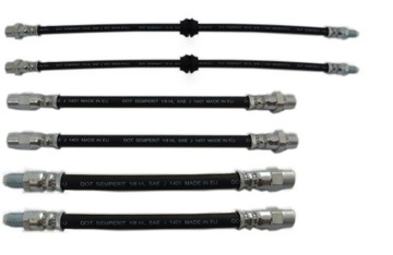 Brake tubes flexible rubber (rubber) bmw e36/ z3, set, фото