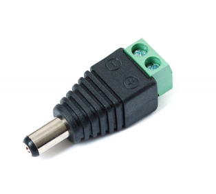 Connector dc male connector 5, 5/ 2, 1 power supply led strip, фото