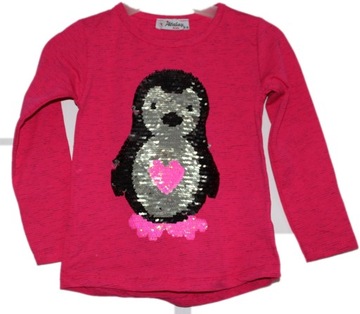 Atabay* tunic penguin magical sequins 1 year, фото