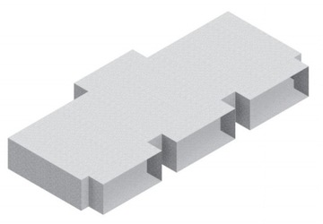 Hull torpedo rectangular 200x90/ 3x150x50, фото