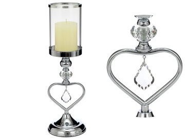 Lantern decorative metal, glass 42 centimeters, фото
