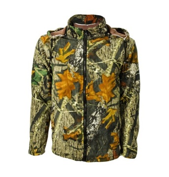 Мисливська флісова толстовка в камуфляжі mossy