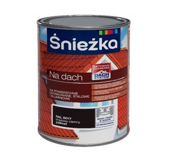 ŚNIEŻKA NA DACH Farba na ocynk 10l BRĄZ CIEMNY