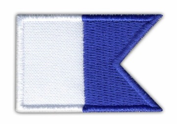 Значок водолазный флаг Alpha Al-FA сигналы MKS