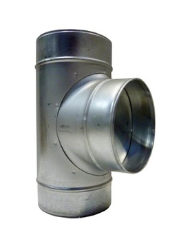 Тройник t оцинкованный fi 80 / 80 / 80 мм TPC-080-080