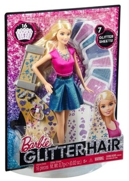 Lalka Barbie CLG18 30 cm Brokatowe Włosy Studio Fryzur