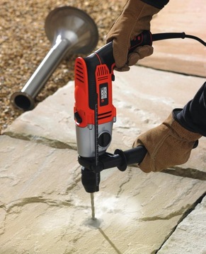 Ударная дрель 1100 Вт Black+Decker KR1102K-QS