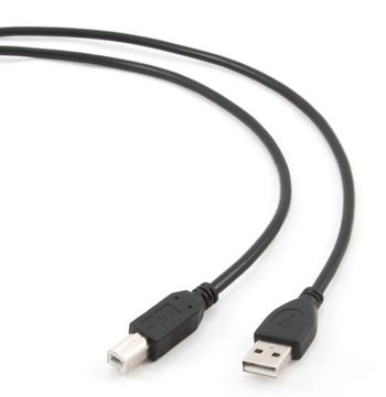 Cablexpert CCP-USB2-AMBM-6 1,8 м, черный, кабель USB 2.0 A-штекер B-штекер