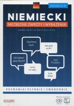 Niemiecki Niezbędne zwroty i wyrażenia Poziom A2-B1 + 2CD -tk