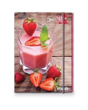 Teczka z gumką A4 Street Strawberry smoothie