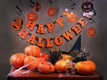 Баннер-украшение Happy Halloween - 2,1 м - 1 шт.