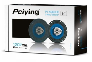 2 Автомобильные акустические системы PY-AQ603C 6'' 120 Вт Peiying