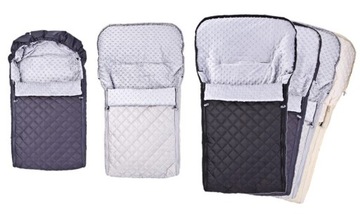 СПАЛЬНИК ДЛЯ КОЛЯСКИ СПАЛЬНИК 4В1 МИНКИ СЕРЫЙ