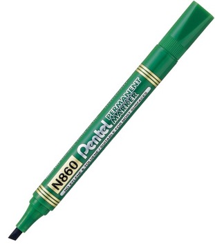 МАРКЕР PENTEL N860 ОБРЕЗАННЫЙ ЗЕЛЕНЫЙ