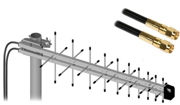 Antena logarytmiczna LTE SMA MIMO 800-2170MHz 5m