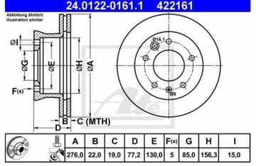 ATE TARCZA 2SZT HAM P SPRINTER 208-308-316 408-416