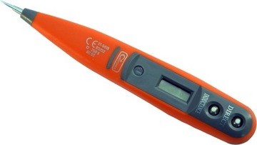 PRÓBNIK NAPIĘCIA TESTER ELEKTRONICZNY 12-250V LCD