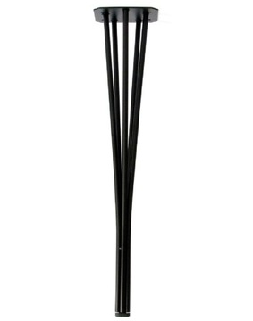 Noga meblowa do stołu, blatu ELIN H710mm czarny mat