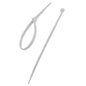 OPASKA kablowa ZACISKOWA białe 2,5x200mm 100szt.!