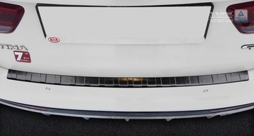 Kia Optima 4 Sedan Черная накладка на задний бампер