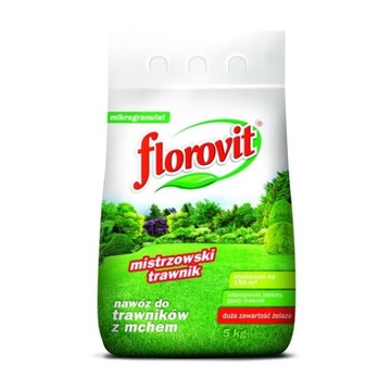 FLOROVIT NAWÓZ DO TRAWNIKÓW Z MCHEM 5kg zawiera Fe