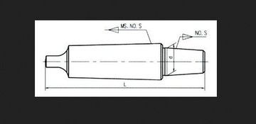 Trzpień wiertarski Morsa z płetwą MT MS MK 3 B18