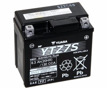 AKUMULATOR YUASA YTZ7S 12V/6Ah JAPAN CRF WR TE450