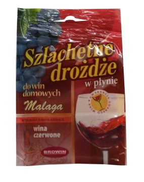 Szlachetne drożdże w płynie MALAGA na 25L